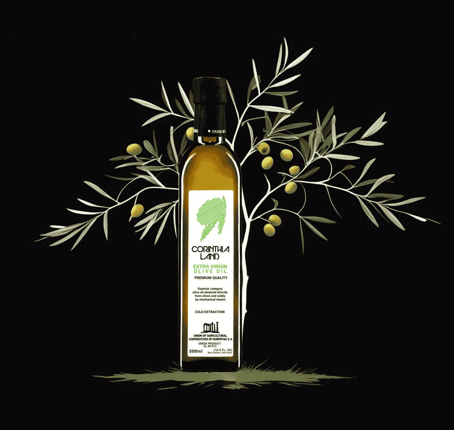 Corinthia Land Bottle - Olive Oil Mini Tree
